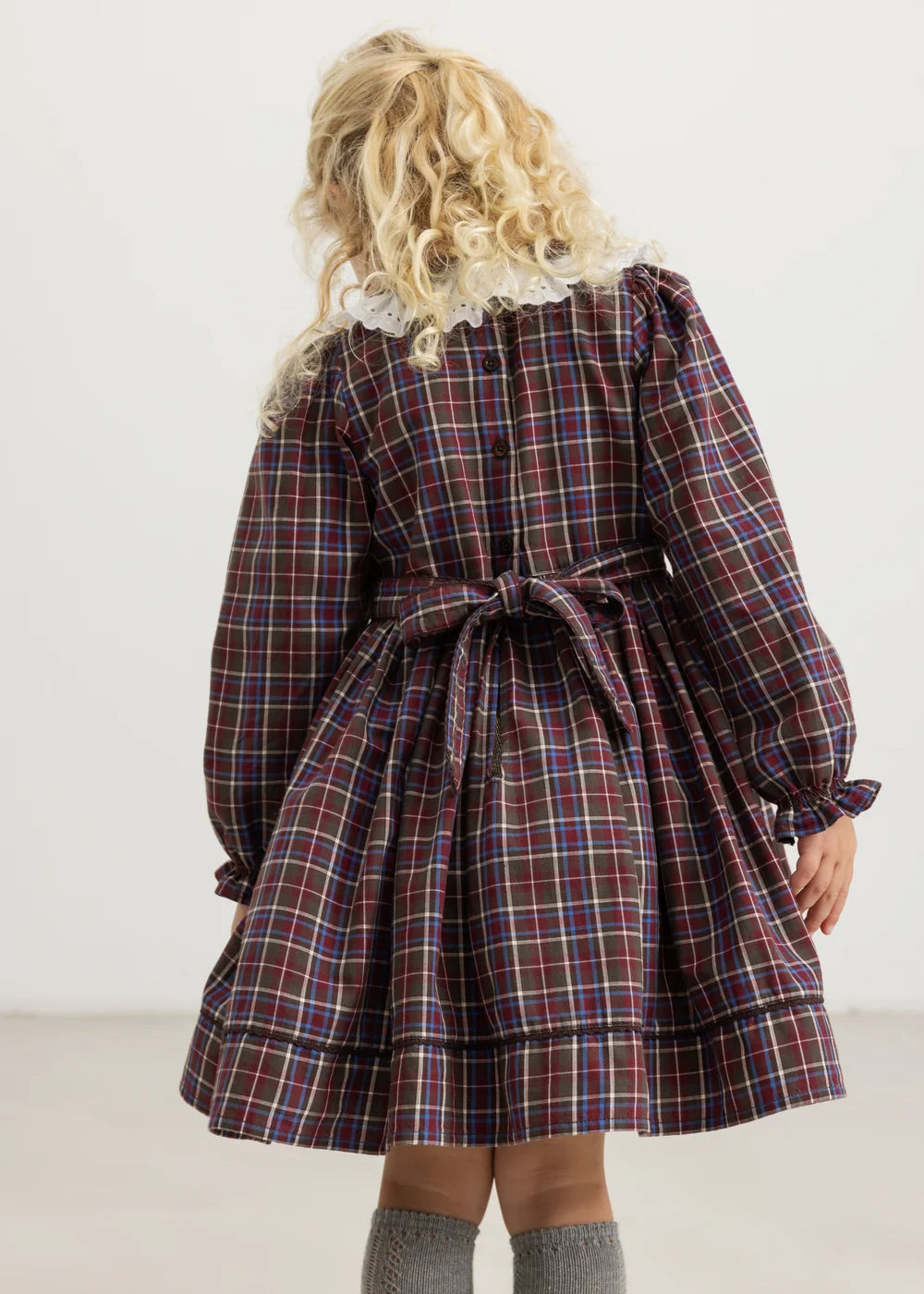 Darcel Dress Chocolate Check