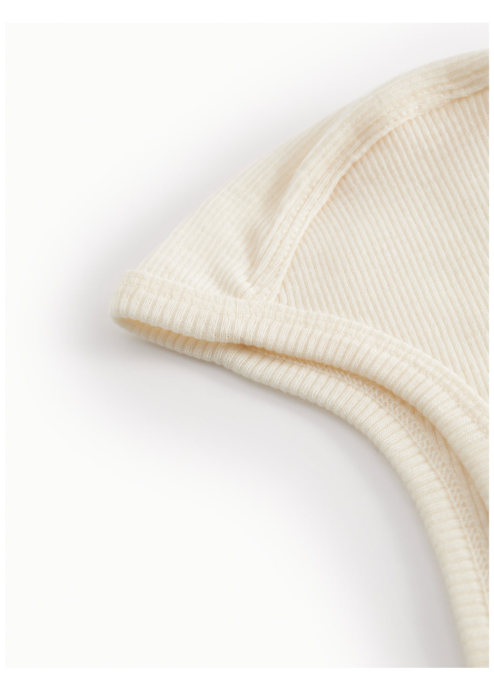 Hoody Wool Rib Natural