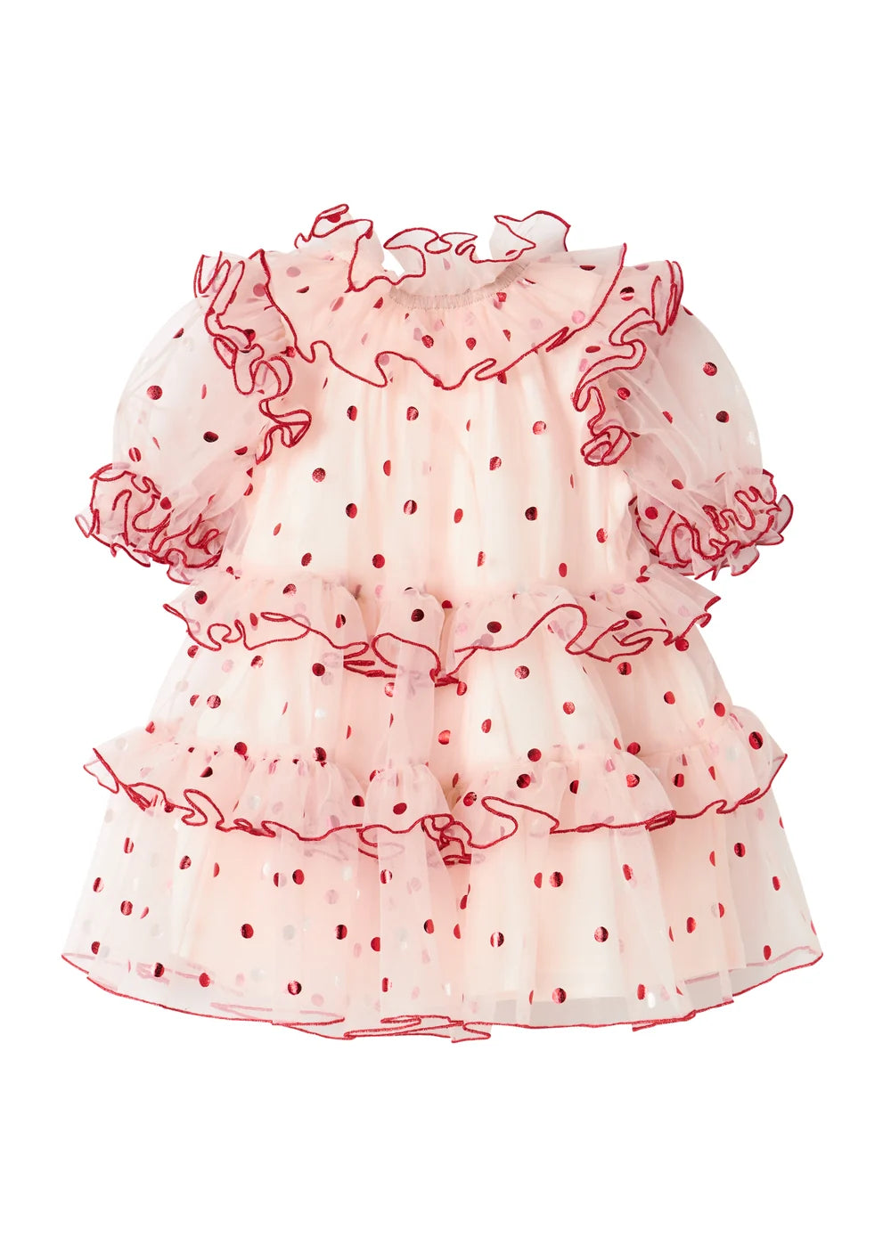 Dakira Tulle Dress Poppy Dots