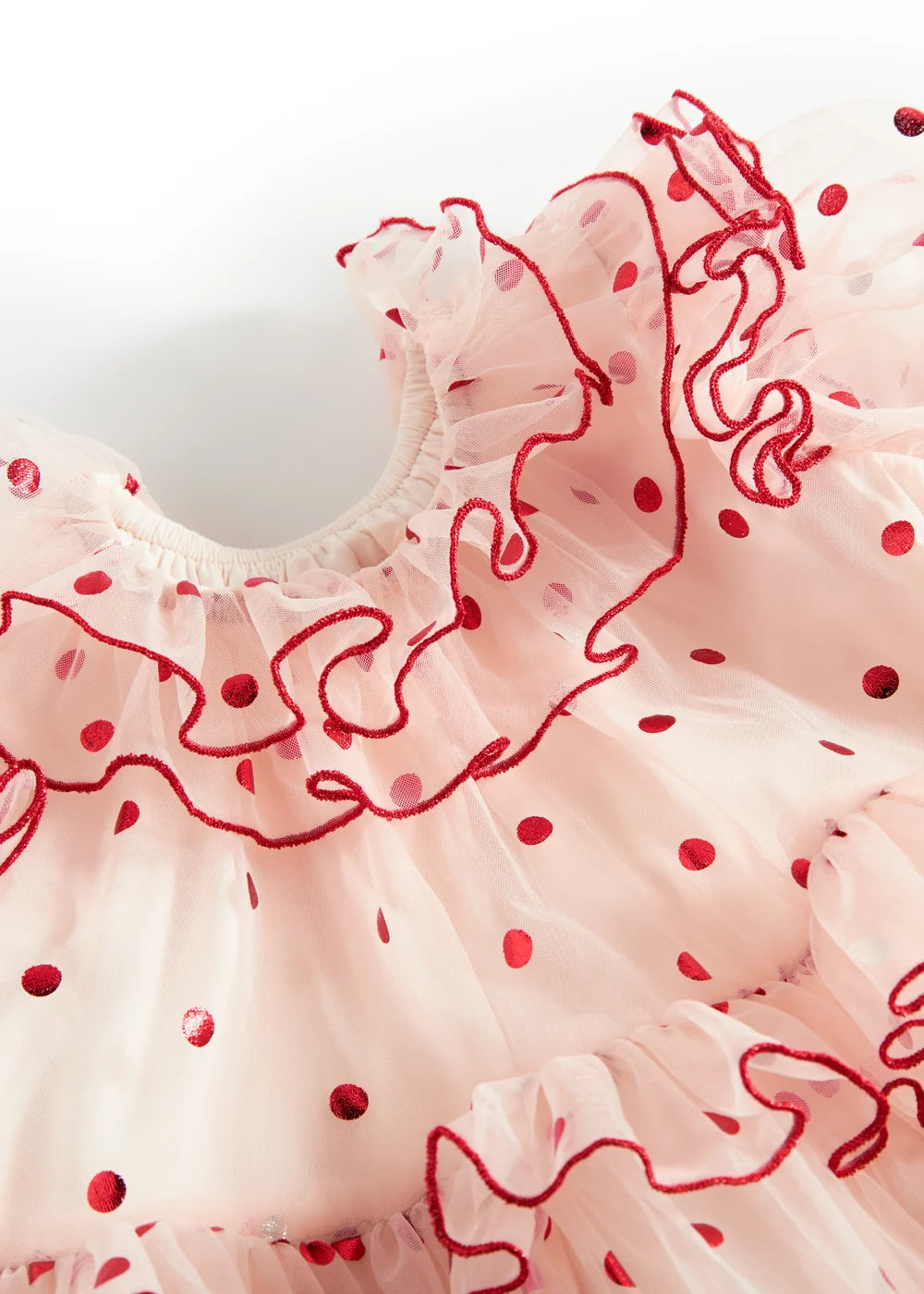 Dakira Tulle Dress Poppy Dots