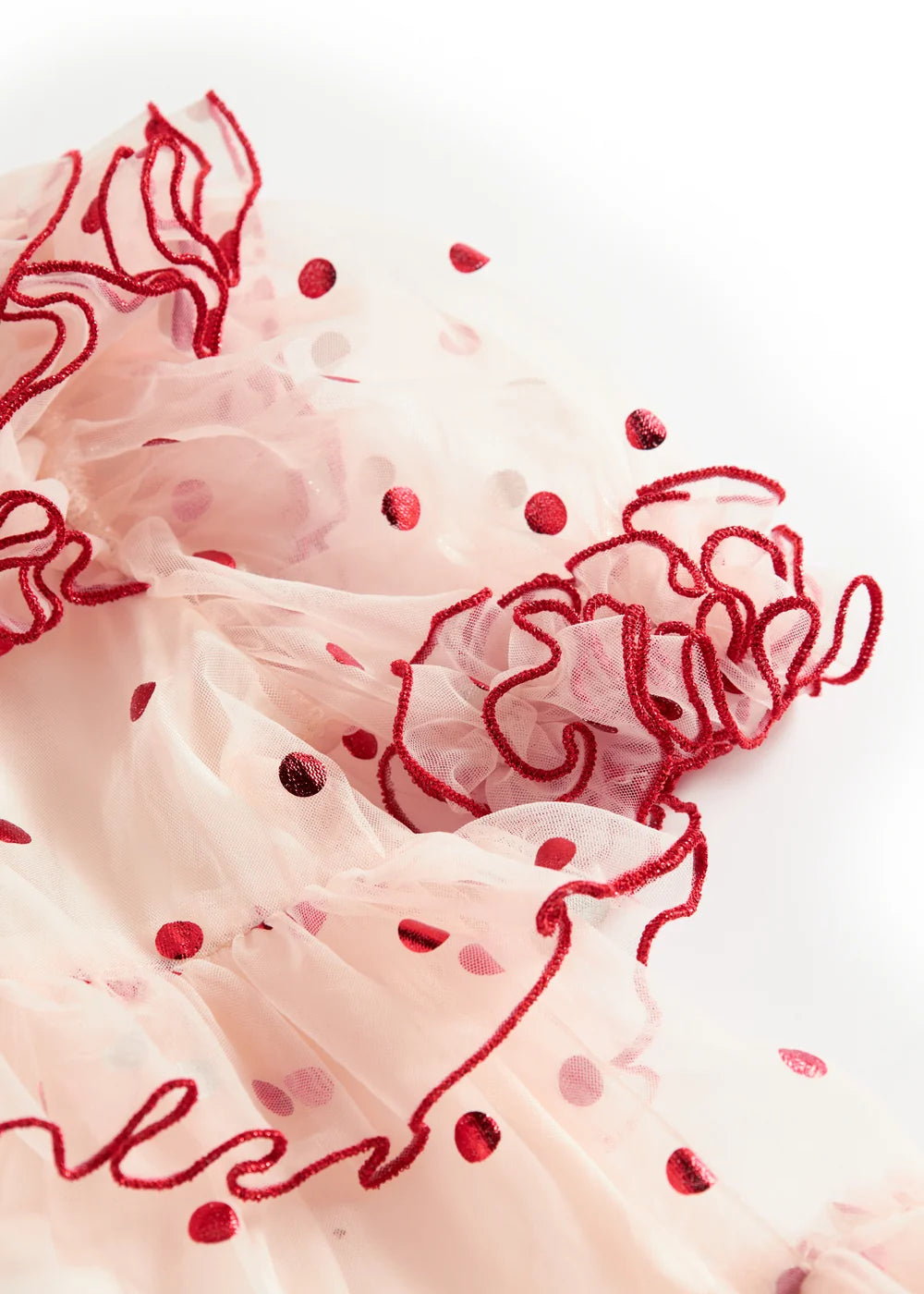 Dakira Tulle Dress Poppy Dots