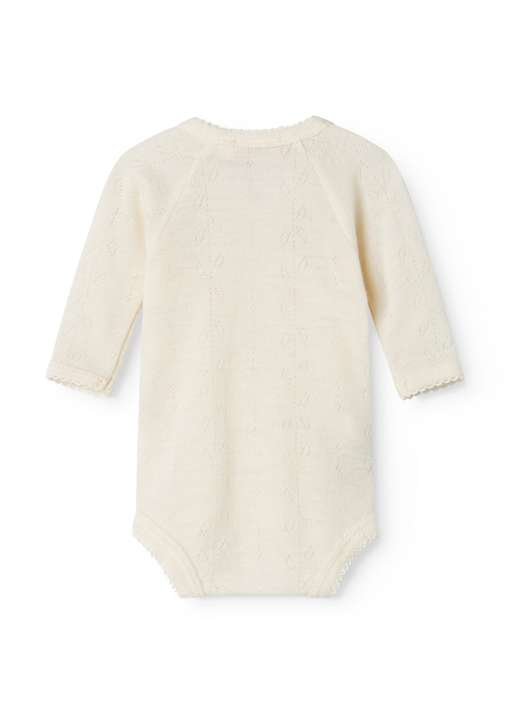 Belita Wool Pointelle Omslagsbody Natural