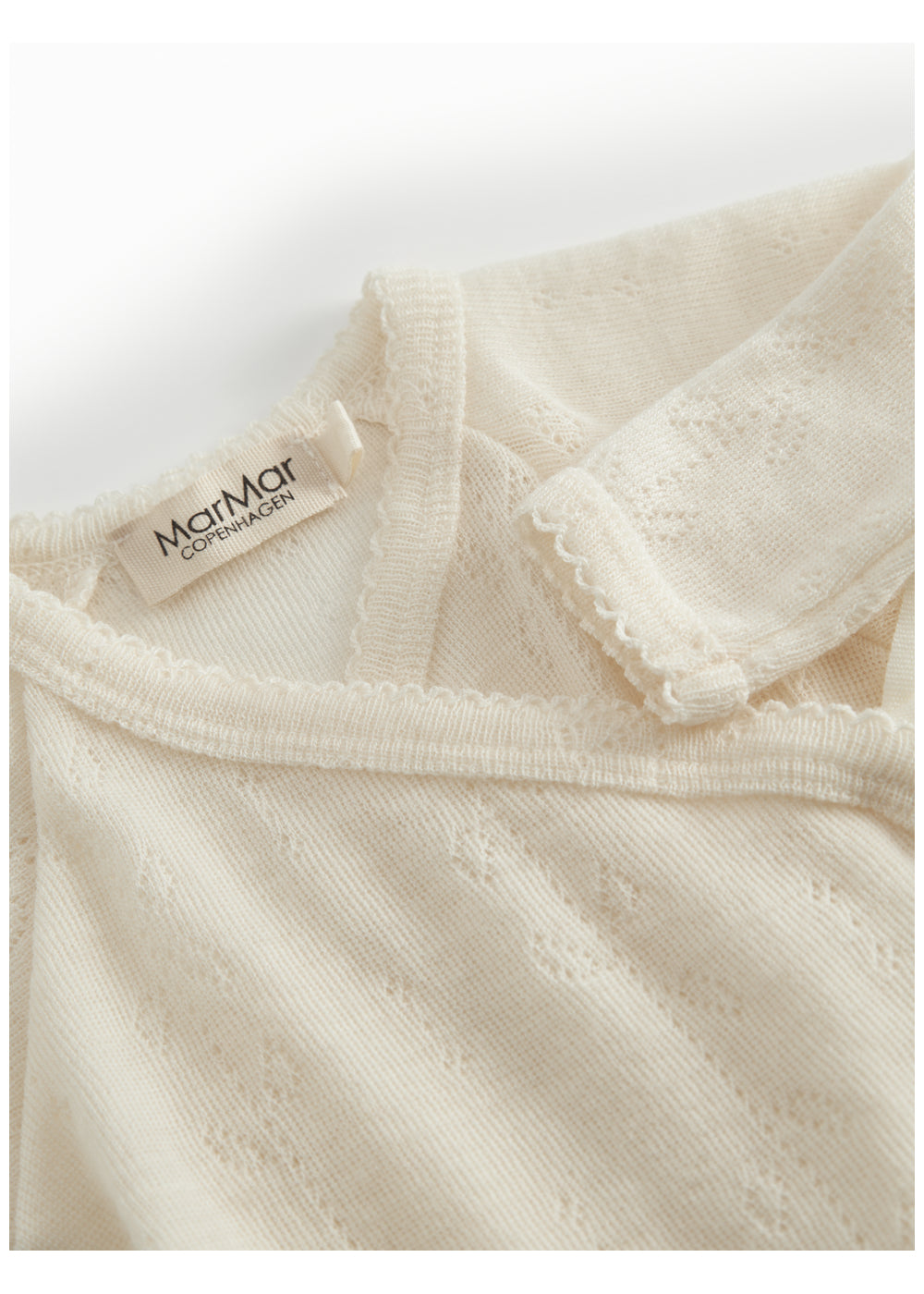 Belita Wool Pointelle Omslagsbody Natural