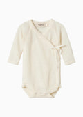 Belita Wool Pointelle Omslagsbody Natural