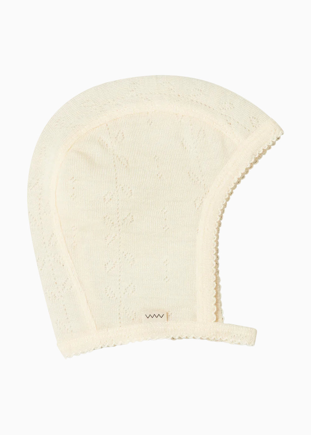 Hoody Wool Pointelle Natural