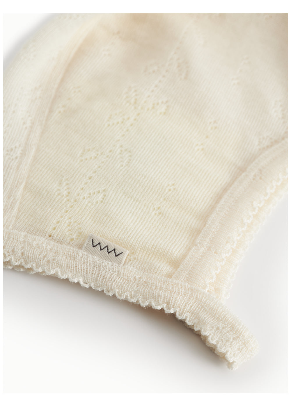 Hoody Wool Pointelle Natural