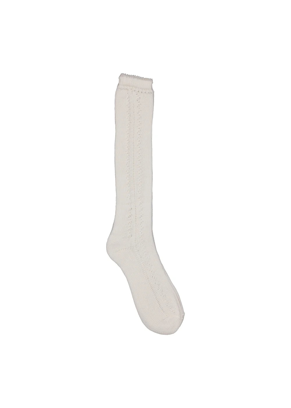 Knestrømper Pointelle Gentle White