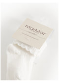 2-pk Newborn Socks Scallop Gentle White