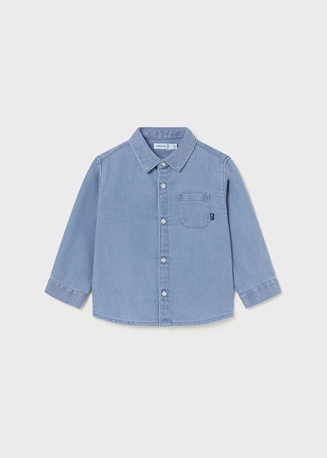 Baby denim skjorte