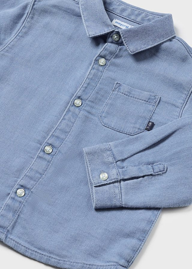 Baby denim skjorte