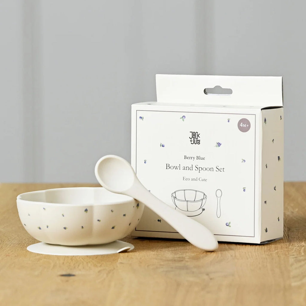 Bowl & Spoon Set Berry Blue