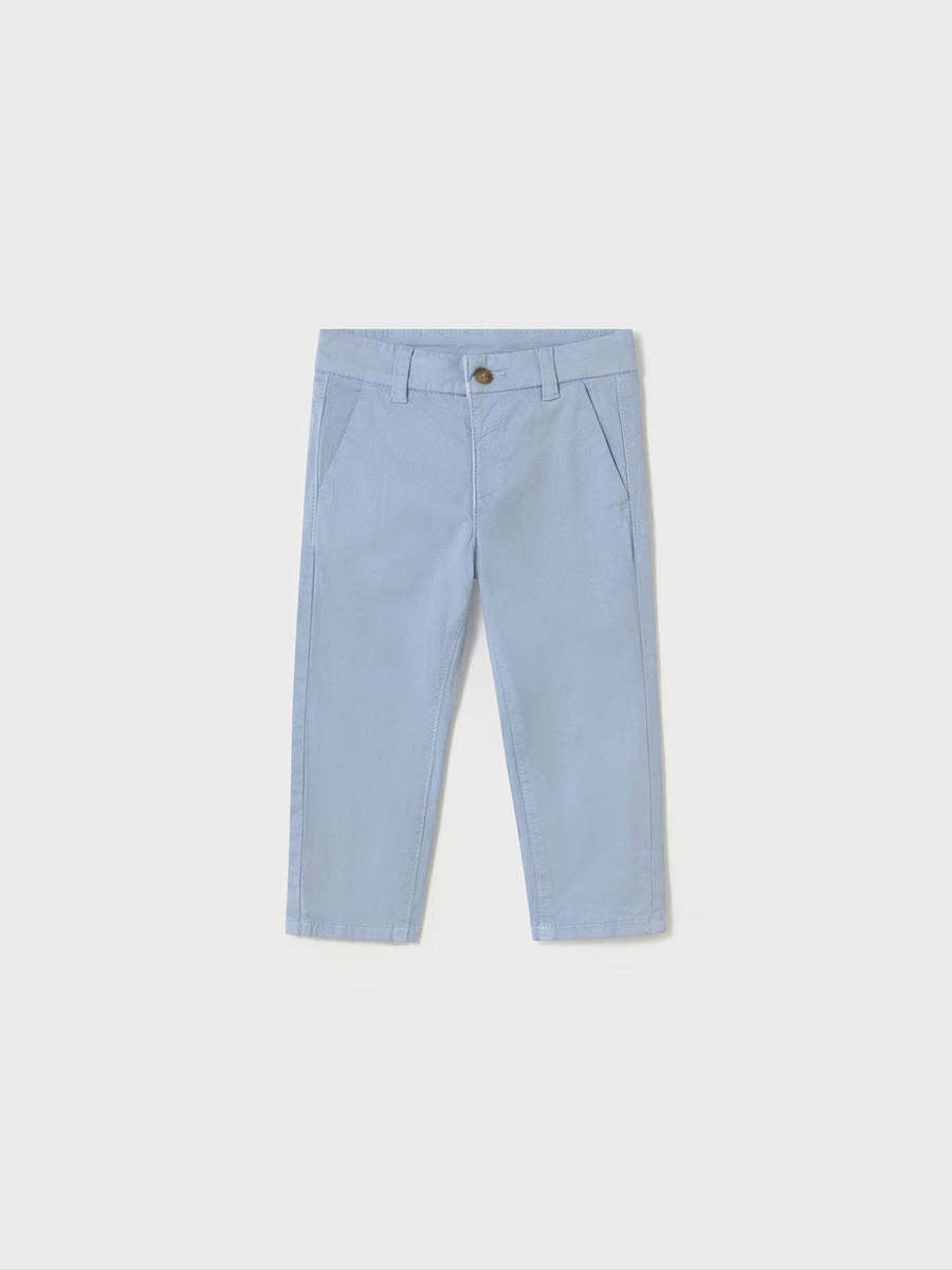 Twill basic bukse blå