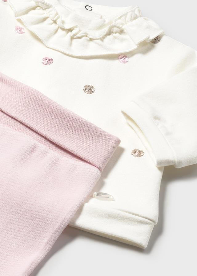 Sett med bukse og genser rosa