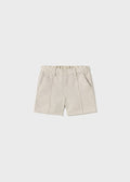 Shorts i linblanding beige