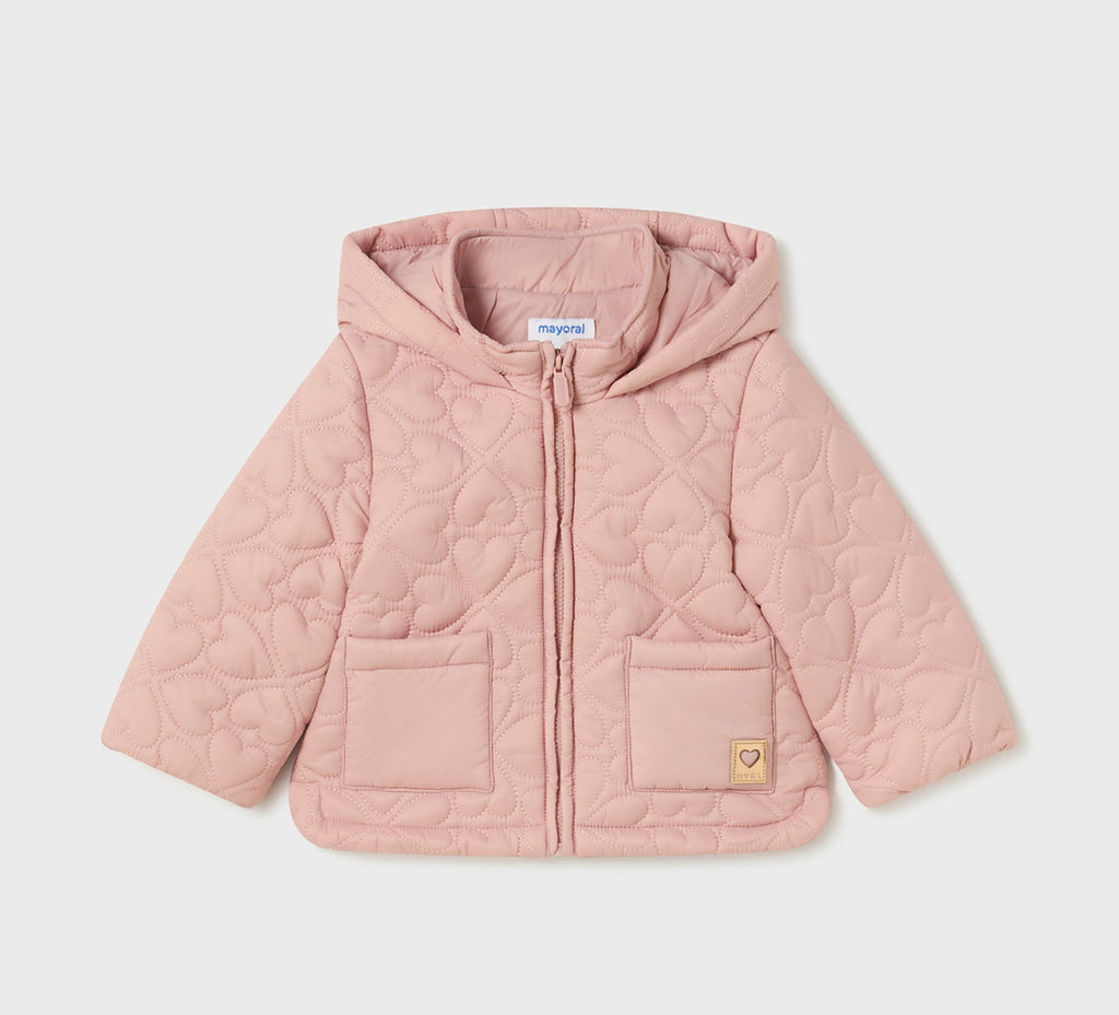 Vattert jakke rosa