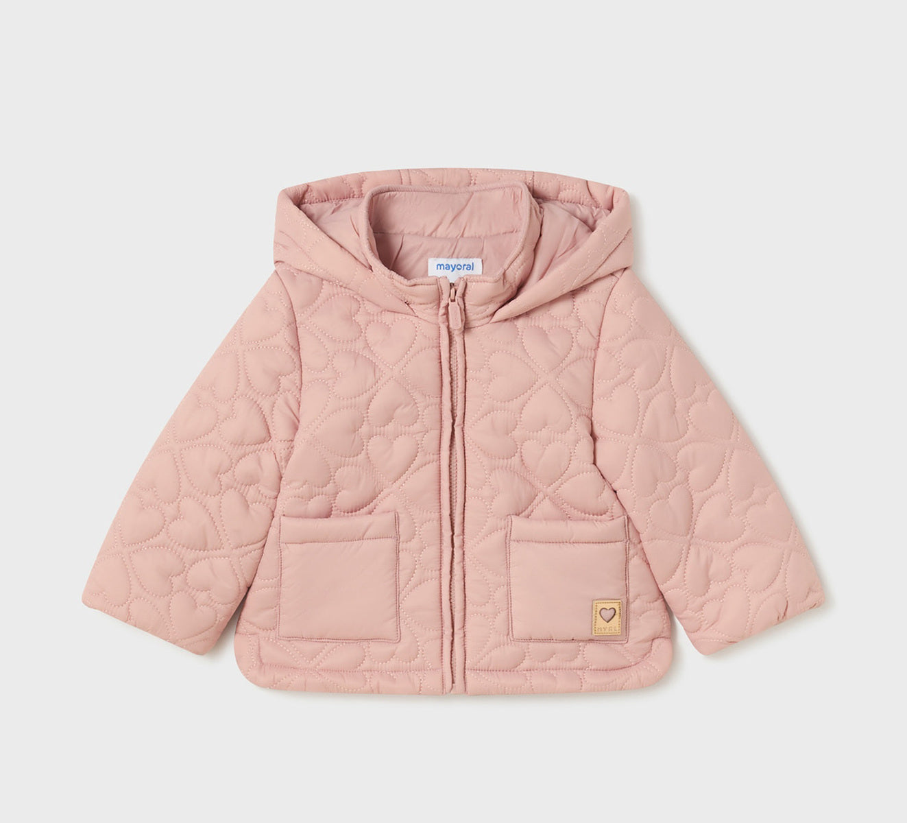Vattert jakke rosa