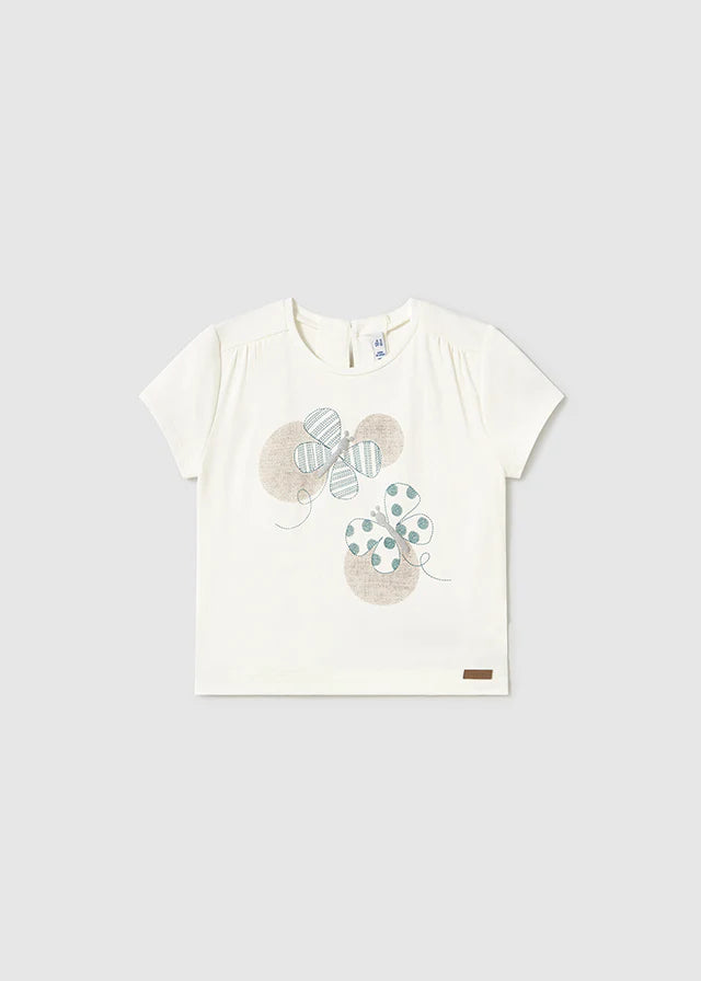 T-skjorte med sommerfuglprint