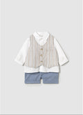 Sett med skjorte, vest og shorts