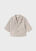 Blazer linblanding beige