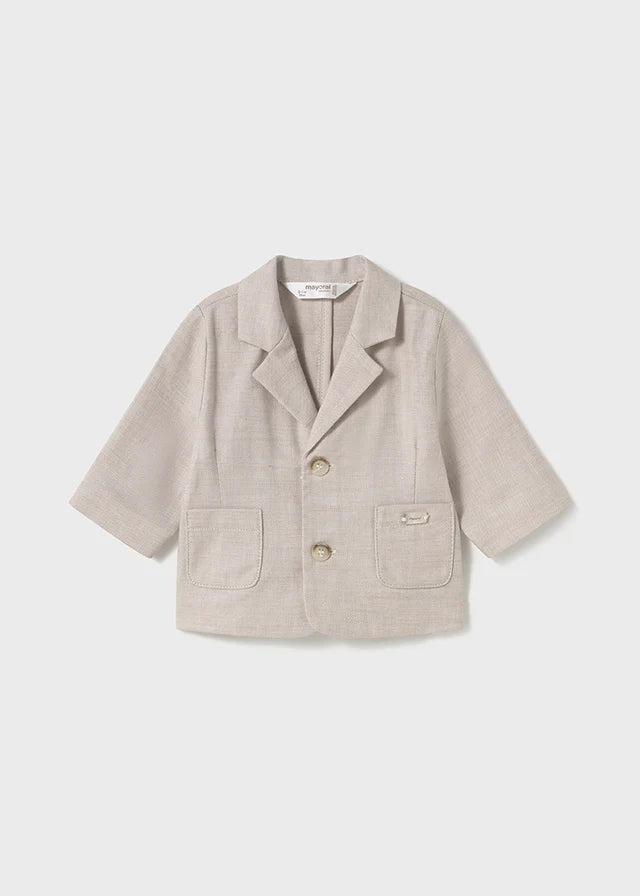 Blazer linblanding beige