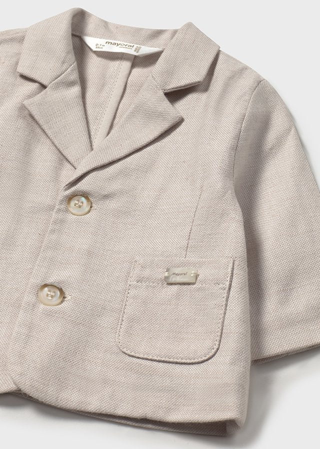 Blazer linblanding beige