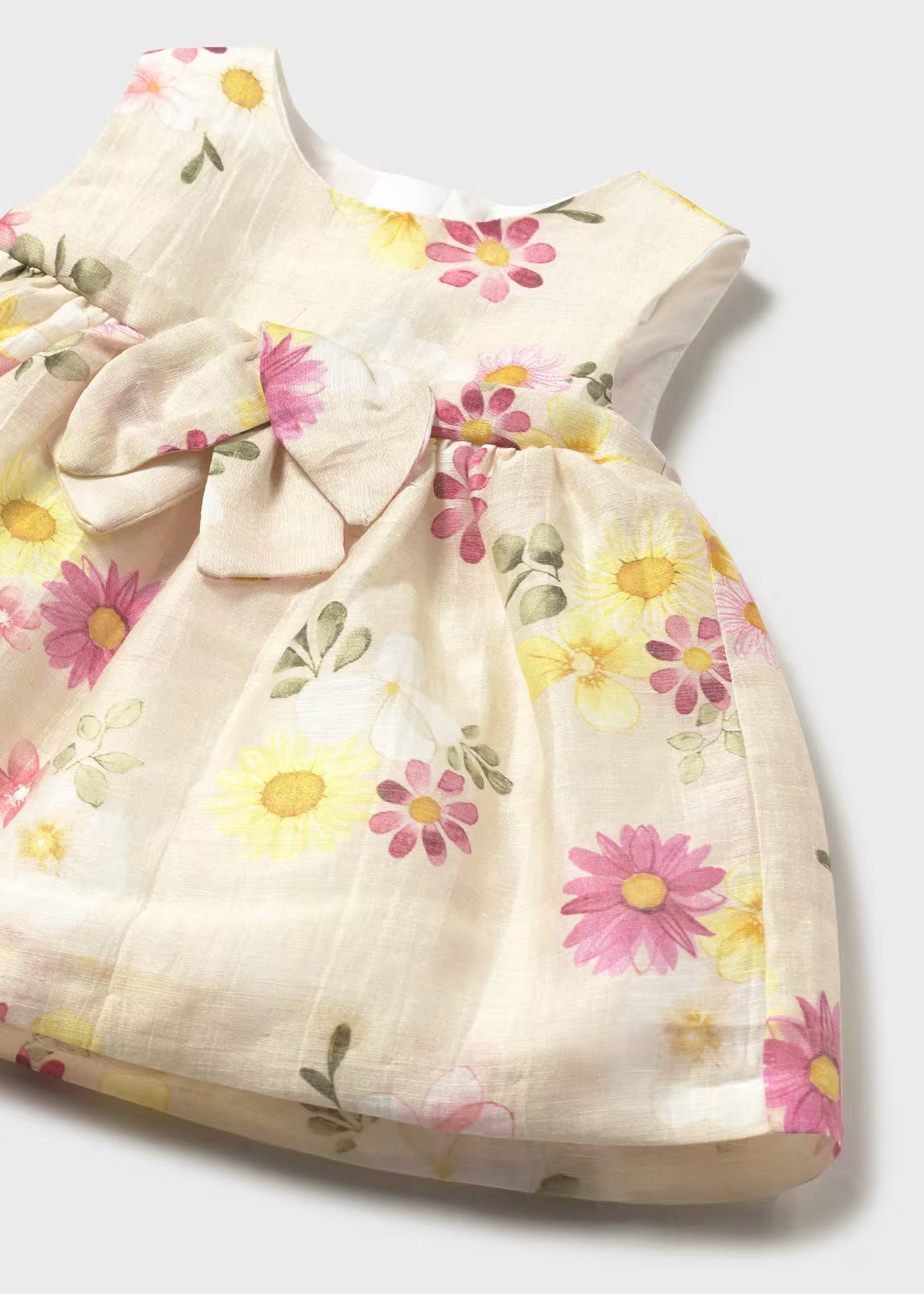 Blomsterkjole med sløyfe