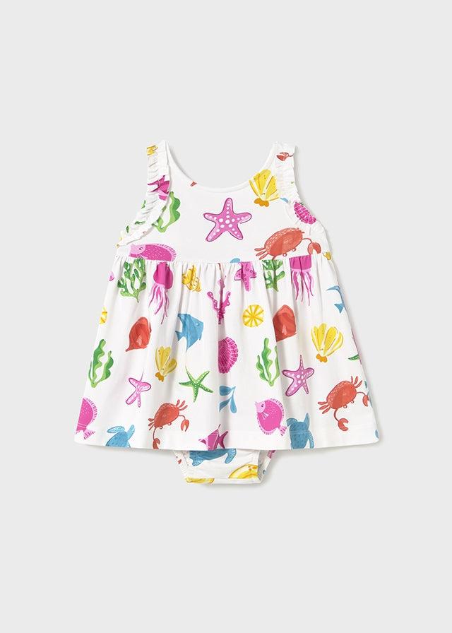 Kjole med sommerprint