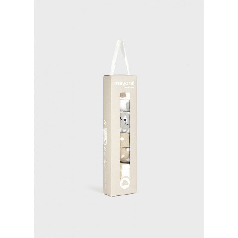 4-pk sokker beige