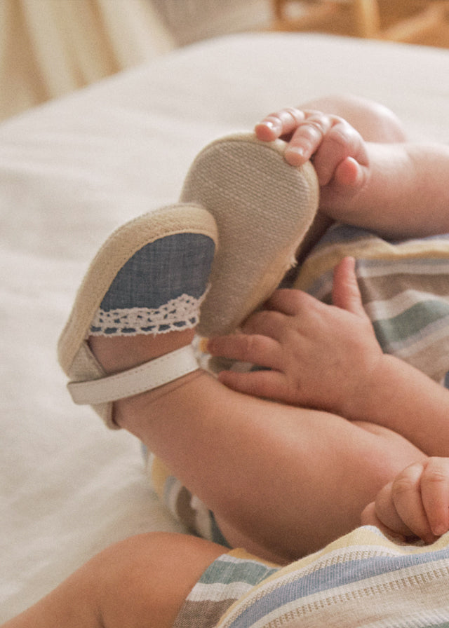 Espadrilles babysko denim
