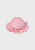 Solhatt med sløyfe rosa
