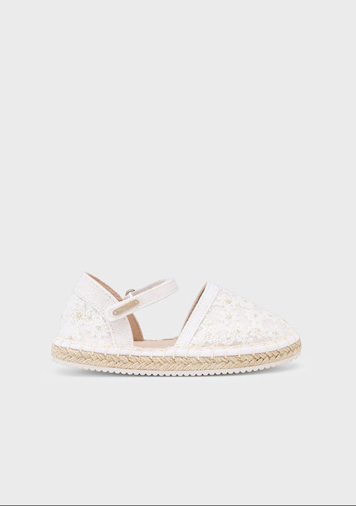 Espadrilles sandaler med blomster