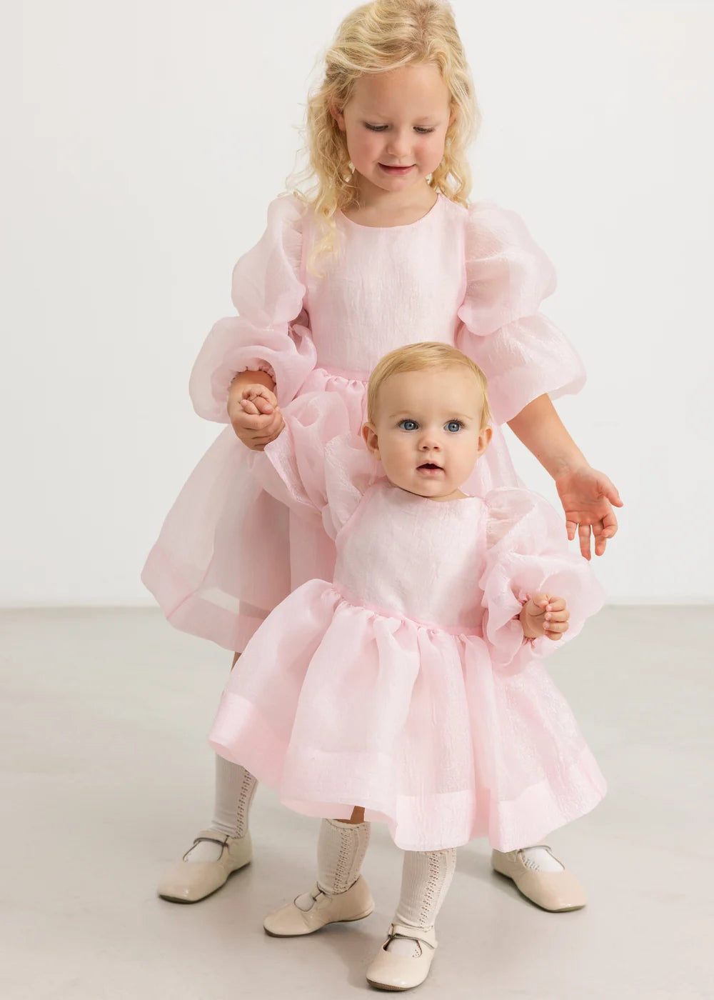 Daran Organza Dress Marshmallow Rose