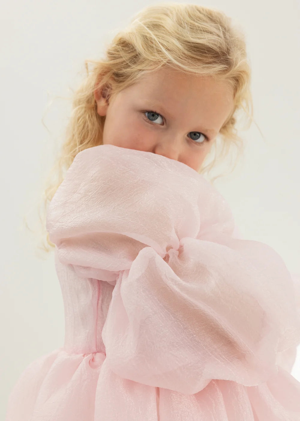 Daran Organza Dress Marshmallow Rose
