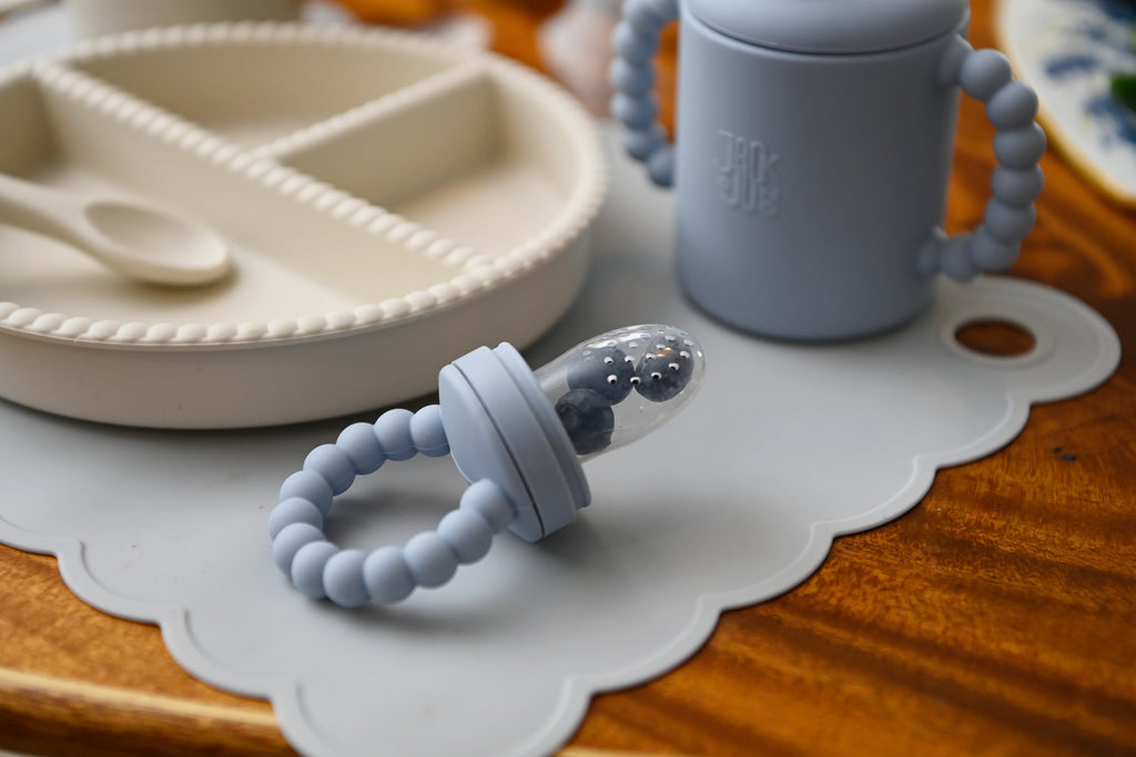 Bubble Fruit Feeder Pale Blue