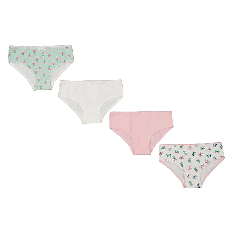 Girl  blue set of 4 briefs