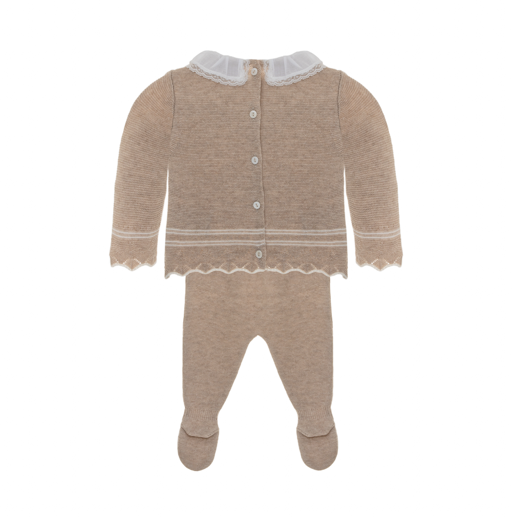 To-delt sett merino og cashmere