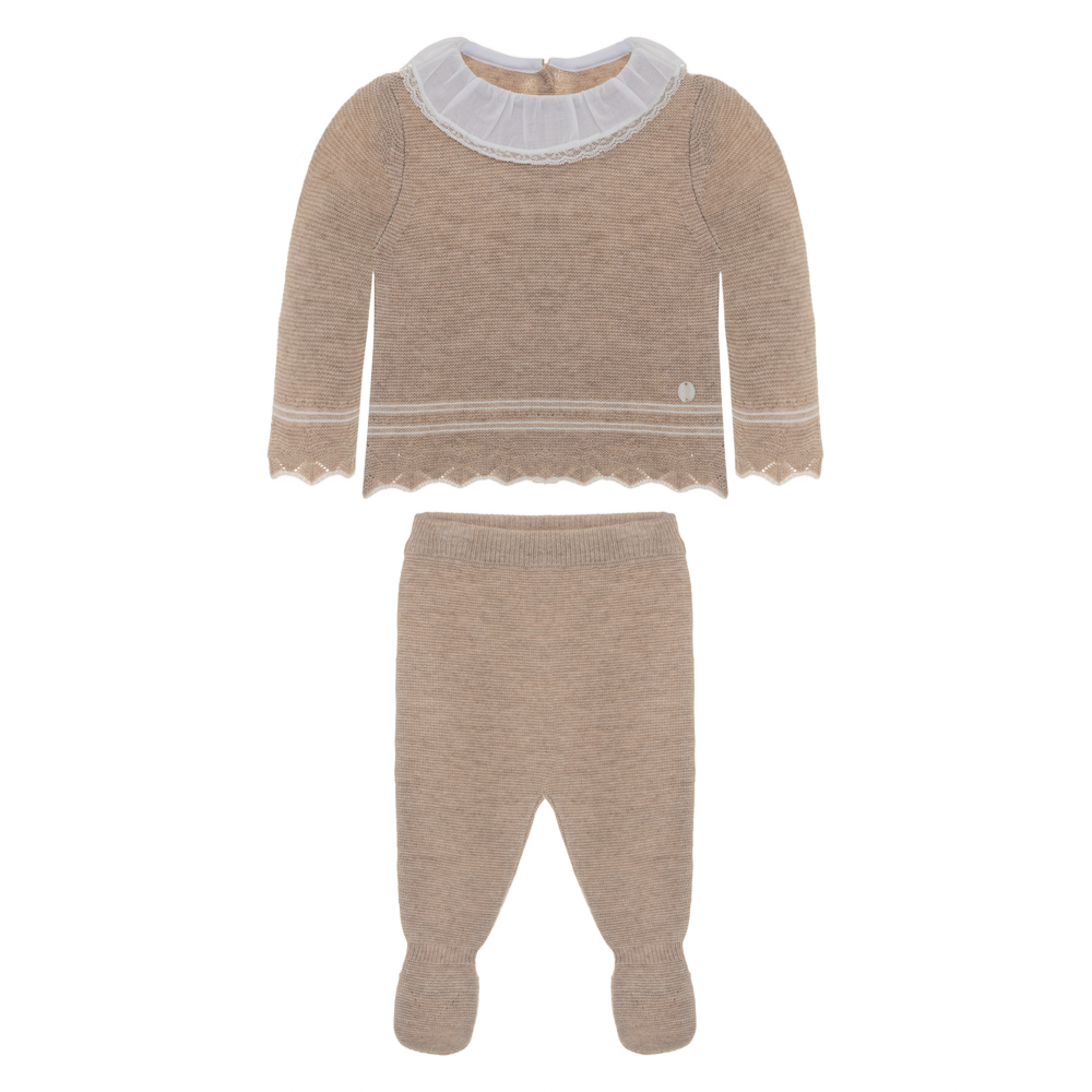 To-delt sett merino og cashmere