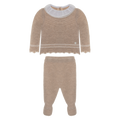 To-delt sett merino og cashmere