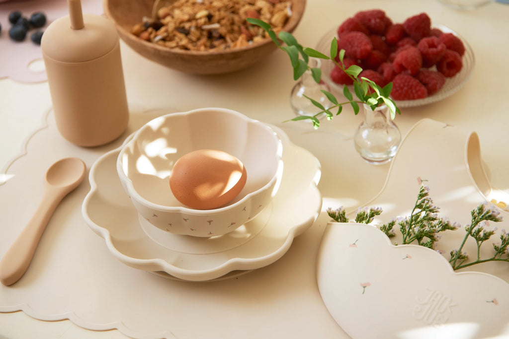 Bowl & Spoon Set Poppy In Bloom