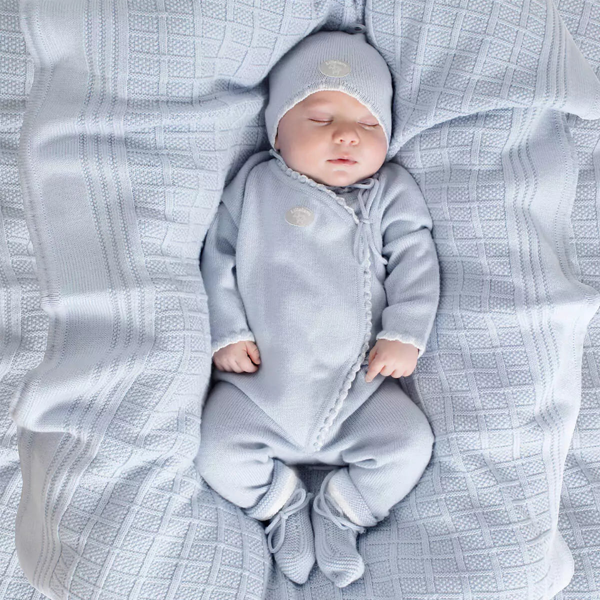 Hentesett Babyblå