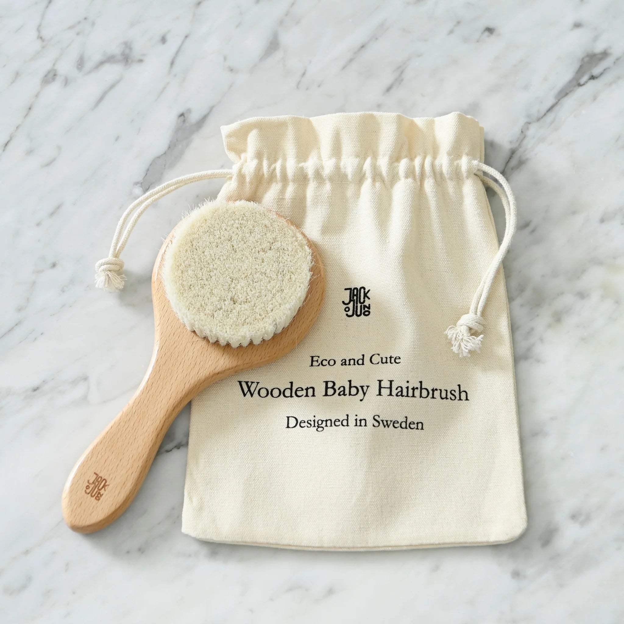 Wooded Baby Hairbrush