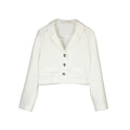 Kort blazer hvit