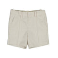 Shorts i linblanding beige