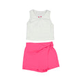 Sett med skorts og topp rosa