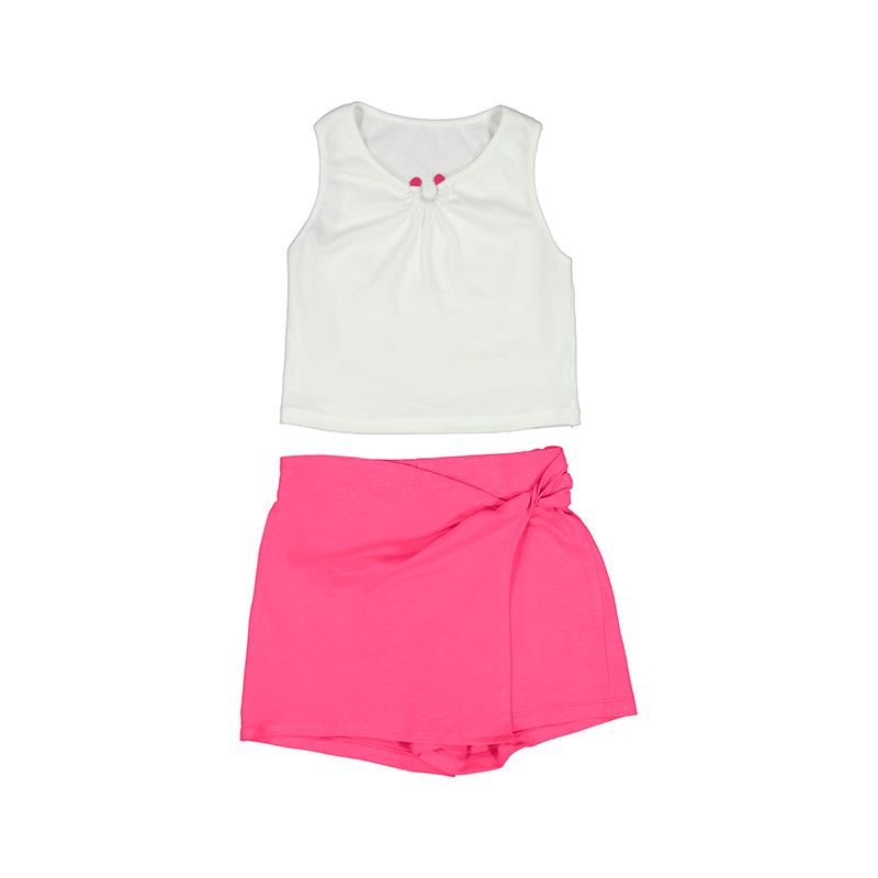 Sett med skorts og topp rosa