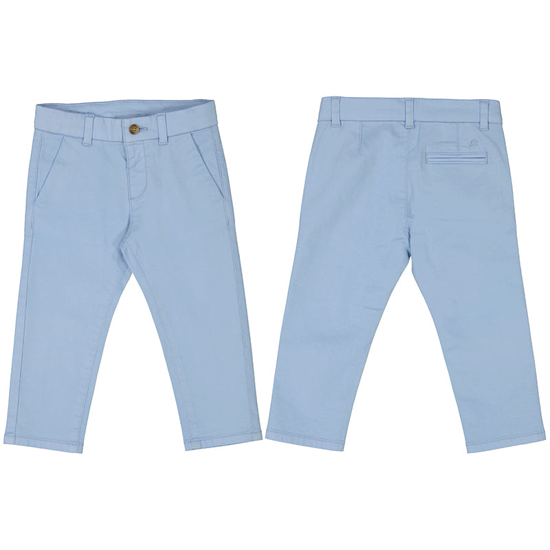 Twill basic bukse blå