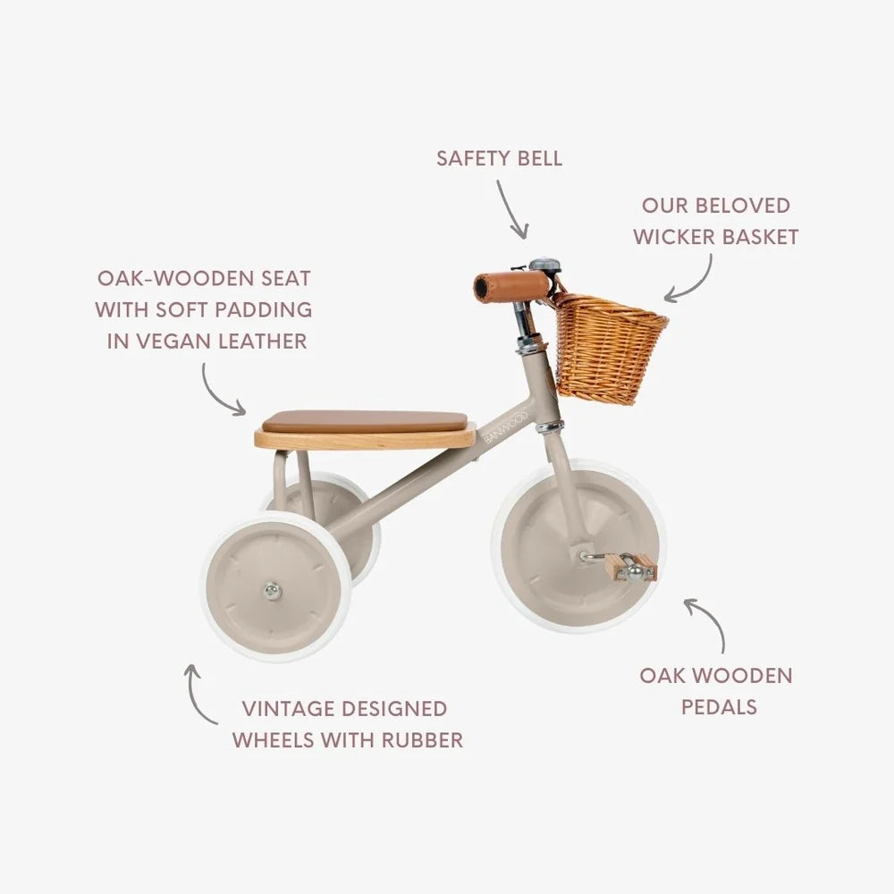 Trike Trehjulssykkel Beige