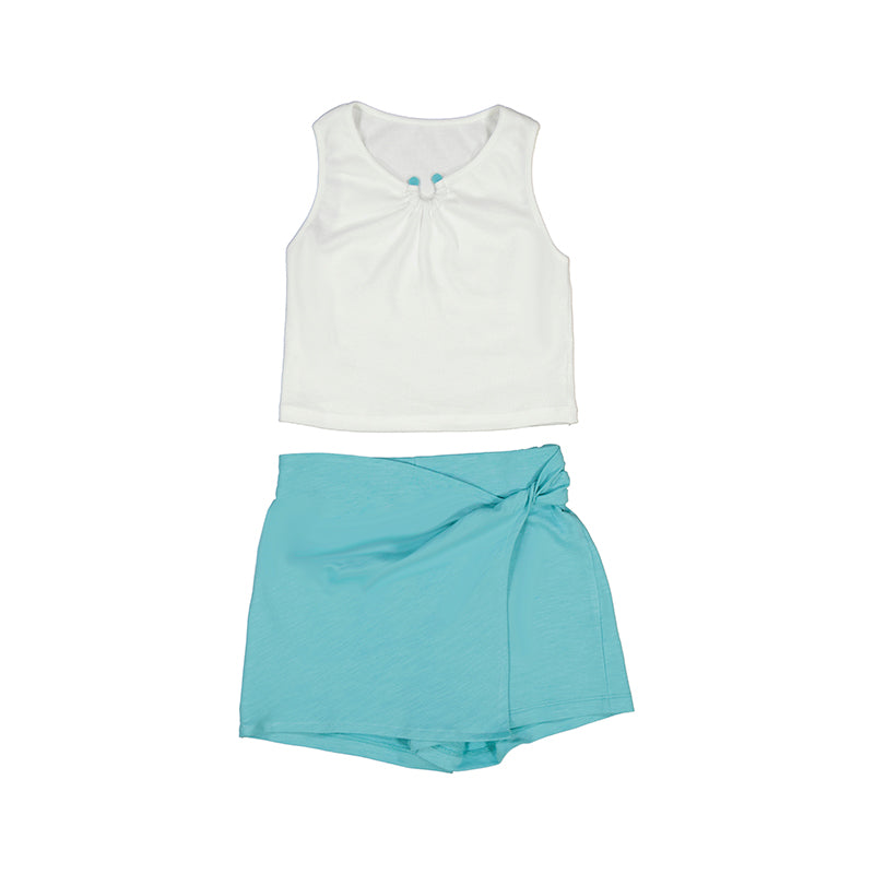 Girl skort and ribbed top set