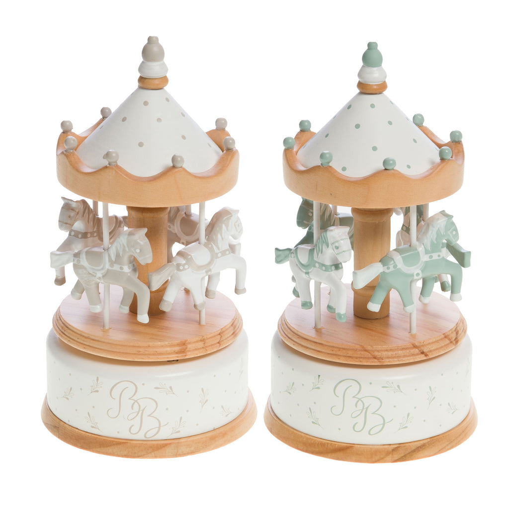 Karusell beige/grønn pastell