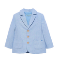 Blazer i linblanding himmelblå